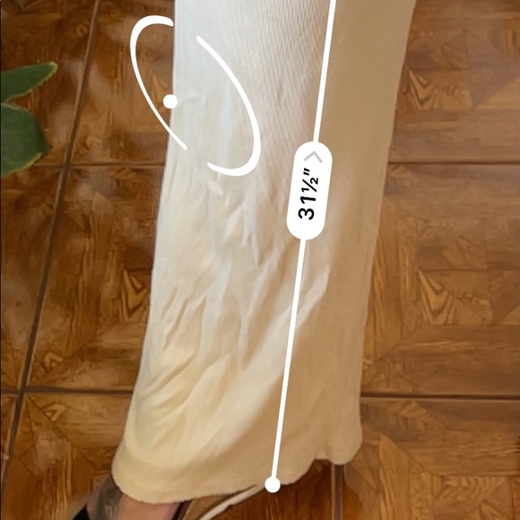 Beige Ribbed Pantsuit. Fashion Nova. Large. - Picture 4 of 15